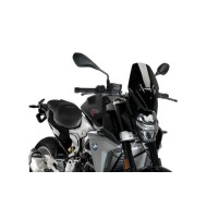 Ζελατίνα PUIG Naked New Generation Sport BMW F 900 R μαύρη (OEM BMW βάση στήριξης)