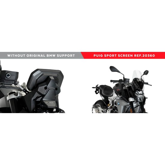 Ζελατίνα PUIG Naked New Generation Sport BMW F 900 R σκούρο φιμέ (χωρίς OEM BMW βάση στήριξης) Ζελατίνα PUIG Naked New Generation Sport BMW F 900 R σκούρο φιμέ (χωρίς OEM BMW βάση στήριξης)
