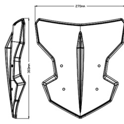 Ζελατίνα Puig Naked New Generation Sport Yamaha MT-03 20-  διάφανη