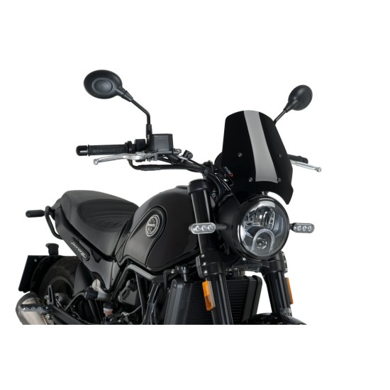 Ζελατίνα Puig New Generation Sport Benelli Leoncino 500 μαύρη Ζελατίνα Puig New Generation Sport Benelli Leoncino 500 μαύρη