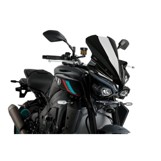 Ζελατίνα PUIG New Generation Touring Yamaha MT-10 22- μαύρη Ζελατίνα PUIG New Generation Touring Yamaha MT-10 22- μαύρη