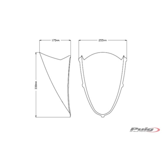 Ζελατίνα Puig R-Racer Aprilia RS 660 σκούρο φιμέ Ζελατίνα Puig R-Racer Aprilia RS 660 σκούρο φιμέ