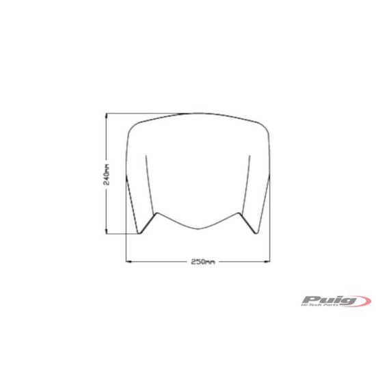 Ζελατίνα Puig Sport Yamaha Tenere 700 ελαφρώς φιμέ Ζελατίνα Puig Sport Yamaha Tenere 700 ελαφρώς φιμέ