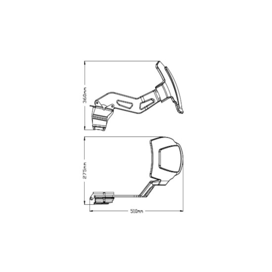 Φτερό - λασπωτήρας πίσω τροχού Puig BMW F 750 GS μαύρο ματ Φτερό - λασπωτήρας πίσω τροχού Puig BMW F 750 GS μαύρο ματ