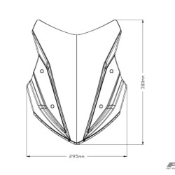 Ζελατίνα Puig Sport Honda NC 750 X 21- διάφανη