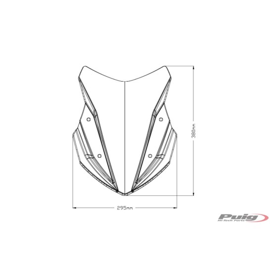 Ζελατίνα Puig Sport Honda NC 750 X 21- ελαφρώς φιμέ Ζελατίνα Puig Sport Honda NC 750 X 21- ελαφρώς φιμέ