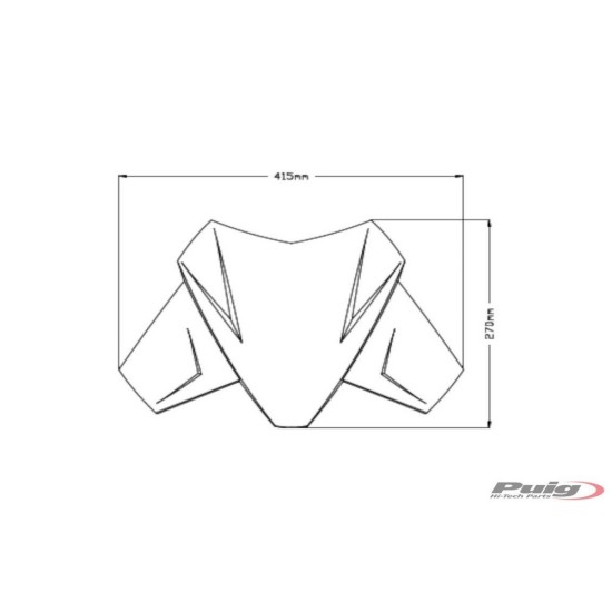 Ζελατίνα Puig Sport KTM 1290 Super Adventure S/R 21- διάφανη Ζελατίνα Puig Sport KTM 1290 Super Adventure S/R 21- διάφανη