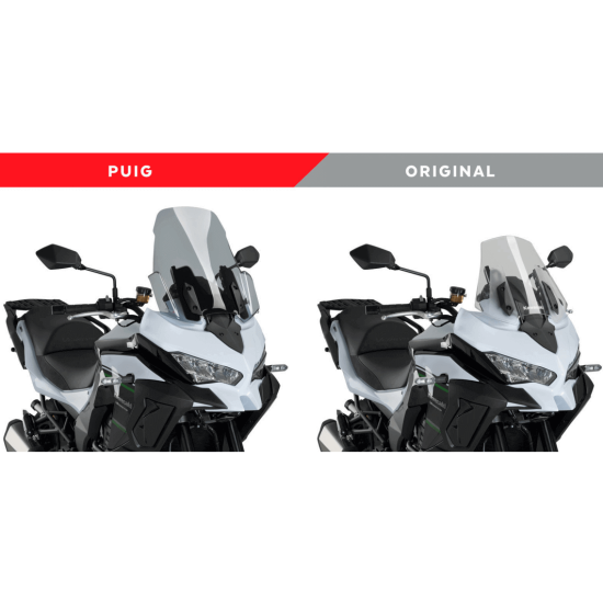 Ζελατίνα Puig Touring Kawasaki Versys 1000 ελαφρώς φιμέ