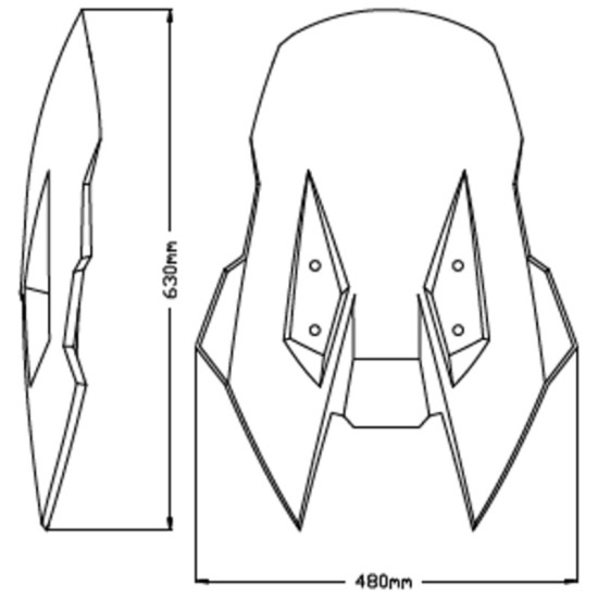 Ζελατίνα Puig Touring Suzuki V-Strom 1050/XT διάφανη Ζελατίνα Puig Touring Suzuki V-Strom 1050/XT διάφανη