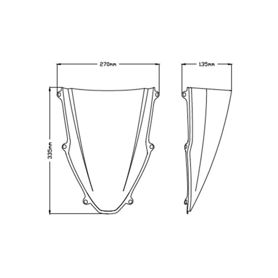 Ζελατίνα Puig Z-Racing Honda CBR 1000 RR Fireblade/SP 20- διάφανη