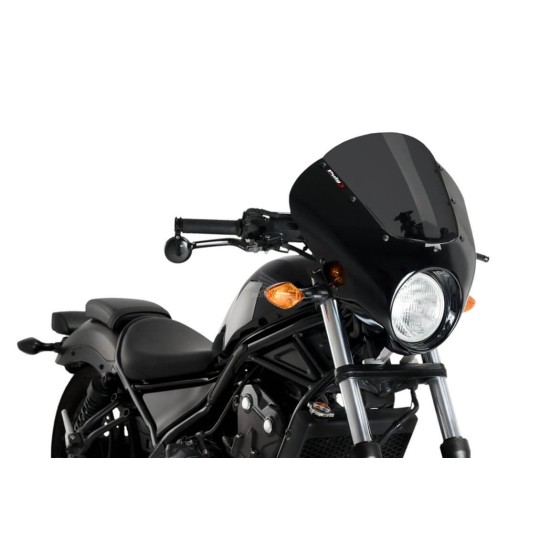 Puig Dark Night semi-fairing Honda CMX 500 Rebel -19 μαύρο με ζελατίνα σκούρο φιμέ Puig Dark Night semi-fairing Honda CMX 500 Rebel -19 μαύρο με ζελατίνα σκούρο φιμέ
