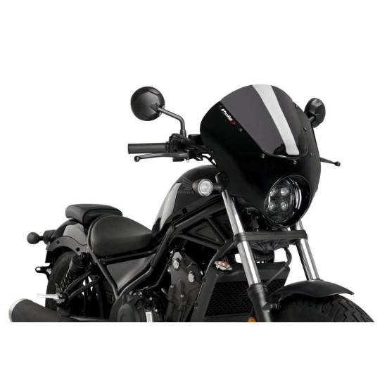 Puig Dark Night semi-fairing Honda CMX 500 Rebel 20- μαύρο με ζελατίνα σκούρο φιμέ Puig Dark Night semi-fairing Honda CMX 500 Rebel 20- μαύρο με ζελατίνα σκούρο φιμέ
