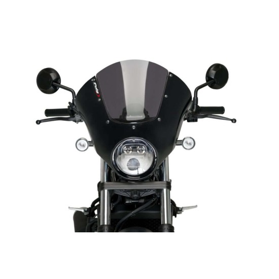Puig Dark Night semi-fairing Honda CMX 500 Rebel 20- μαύρο με ζελατίνα σκούρο φιμέ Puig Dark Night semi-fairing Honda CMX 500 Rebel 20- μαύρο με ζελατίνα σκούρο φιμέ