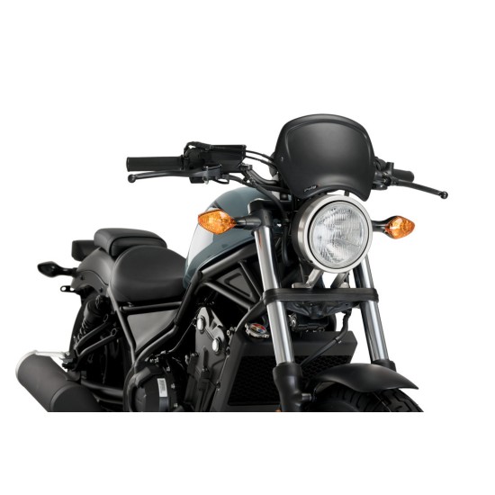 Μάσκα ρετρό Puig Honda CMX 500 Rebel μαύρη ματ Μάσκα ρετρό Puig Honda CMX 500 Rebel μαύρη ματ