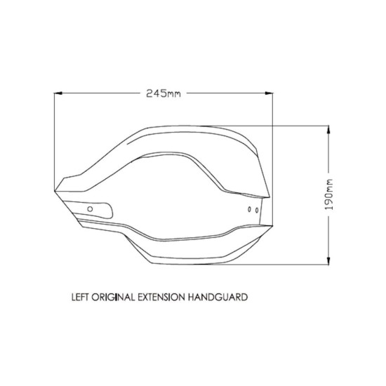 Επεκτάσεις εργοστασιακών χουφτών Puig BMW S 1000 XR διάφανες