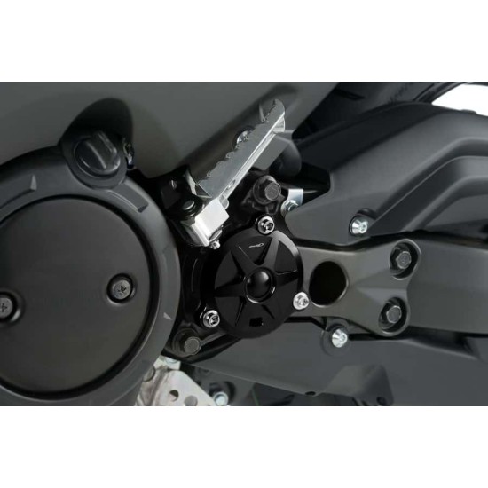 Πίσω καπάκι κινητήρα Puig Yamaha T-MAX 560 μαύρο