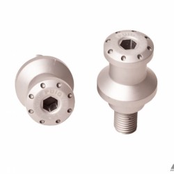 Αναμονές βάσεων πίσω σταντ (bobbins) Puig Aprilia Tuono 1000 R ασημί