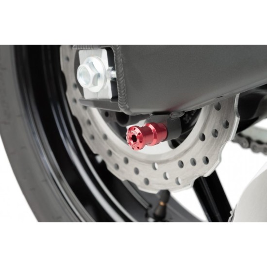 Αναμονές βάσεων πίσω σταντ (bobbins) Puig Suzuki SV 1000/S κόκκινες