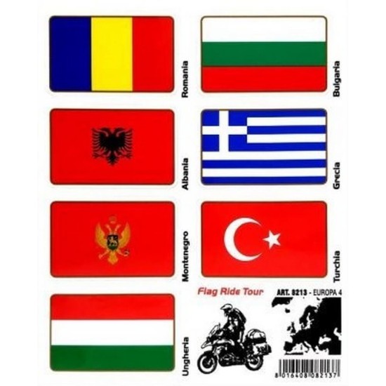Αυτοκόλλητα EUROPA 4 σετ 7 τεμ. Αυτοκόλλητα EUROPA 4 σετ 7 τεμ.