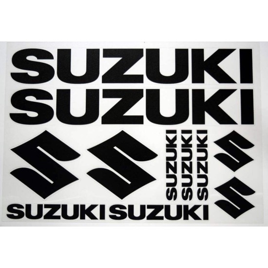 Αυτοκόλλητα Suzuki 30 x 35 εκ. μαύρα Αυτοκόλλητα Suzuki 30 x 35 εκ. μαύρα