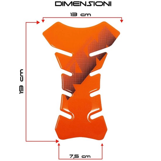 Tankpad QTR KTM πορτοκαλί με logo