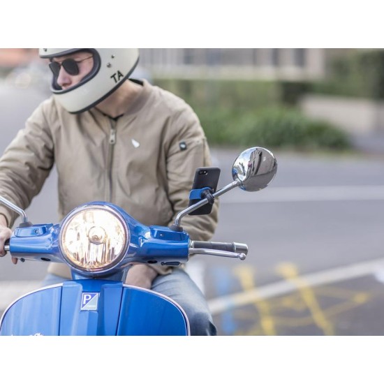 Βάση κινητού Quad Lock σε καθρέπτη / μπαράκια διαμέτρου 10-16 χιλ Βάση κινητού Quad Lock σε καθρέπτη / μπαράκια διαμέτρου 10-16 χιλ