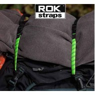 Ελαστικοί ιμάντες ρυθμιζόμενοι ROKStraps 31-106 εκ. πράσινοι-μαύροι (σετ των 2 - 16 χιλ πλάτος)