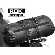 Ελαστικοί ιμάντες ρυθμιζόμενοι ROKStraps 45-150 εκ. μαύροι ανακλαστικοί (σετ των 2 - 25 χιλ πλάτος)