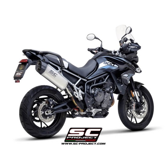 Τελικό εξάτμισης SC-Project Adventure Triumph Tiger 900 GT/Rally/Pro μαύρο ματ-carbon