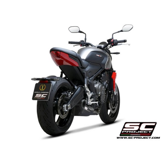 Σύστημα εξάτμισης 3 σε 1 SC-Project Triumph Trident 660 μαύρο ματ