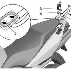 Βάση topcase SHAD Honda VFR 800/VTEC 