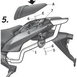 Βάση topcase SHAD Kawasaki Z 1000 07-09