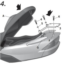 Βάση topcase SHAD Suzuki Burgman 125-150 -06