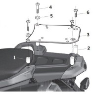 Βάση topcase SHAD Yamaha XT 660 Z Tenere