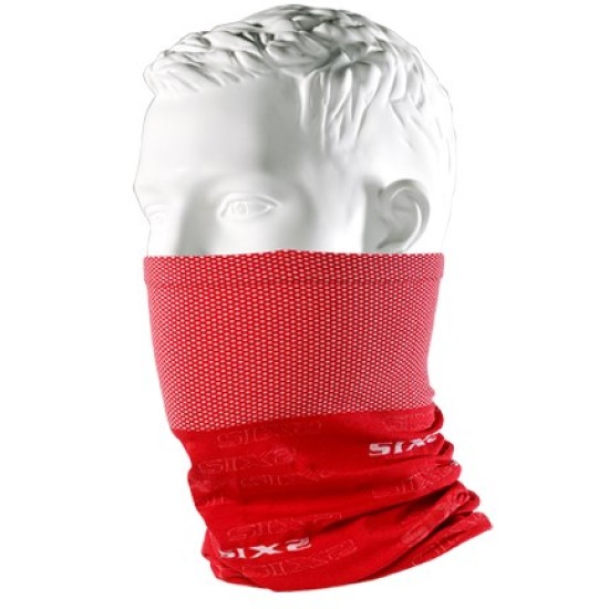 Neckwarmer SIX2 carbon κόκκινο