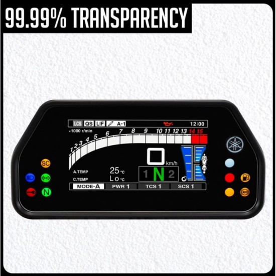 Premium tempered glass για προστασία TFT οθόνης Yamaha MT-07 23- Premium tempered glass για προστασία TFT οθόνης Yamaha MT-07 23-