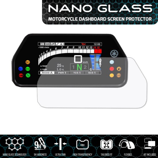 Nano glass για προστασία TFT οθόνης Yamaha MT-10 SP (σετ 2 ultra clear) Nano glass για προστασία TFT οθόνης Yamaha MT-10 SP (σετ 2 ultra clear)