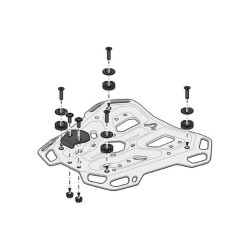 Σετ βάσης και βαλίτσας topcase SW-Motech TRAX ADV Honda NT 1100 μαύρη