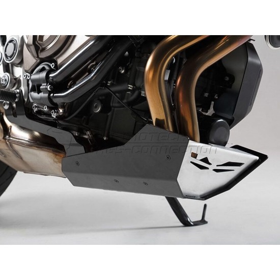 Ποδιά κινητήρα SW-Motech Yamaha MT-07 -20 μαύρο-ασημί