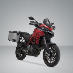 Σετ βάσεων και βαλιτσών SW-Motech TRAX ADV 45 lt. Ducati Multistrada V2/S ασημί