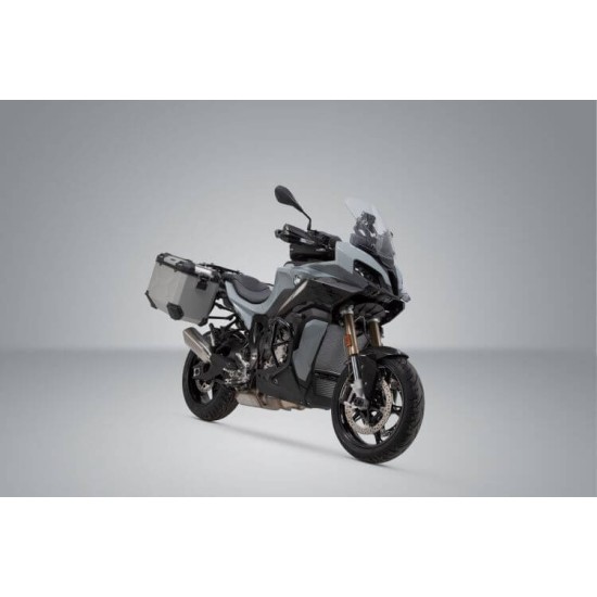 Σετ βάσεων και βαλιτσών SW-Motech TRAX ADV 37 lt. BMW S 1000 XR 20- ασημί Σετ βάσεων και βαλιτσών SW-Motech TRAX ADV 37 lt. BMW S 1000 XR 20- ασημί