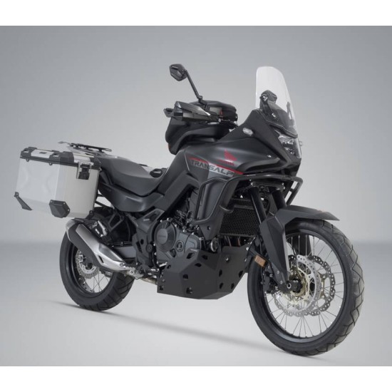 Σετ βάσεων και βαλιτσών SW-Motech TRAX ADV 45 lt. Honda XL 750 Transalp ασημί