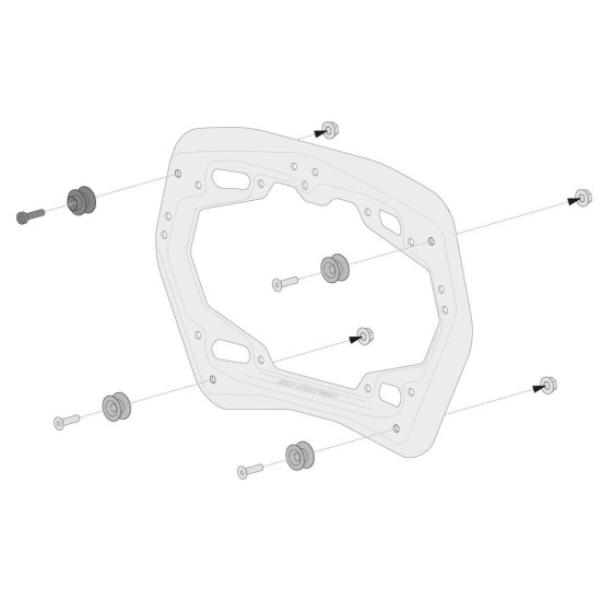 Σετ βάσεων και βαλιτσών SW-Motech SysBag 30/30Lt. BMW R 1250 GS/Adv. Σετ βάσεων και βαλιτσών SW-Motech SysBag 30/30Lt. BMW R 1250 GS/Adv.