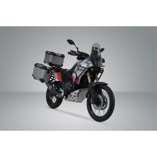 Ολοκληρωμένο σετ βάσεων και βαλιτσών SW-Motech TRAX ADV Yamaha Tenere 700 ασημί