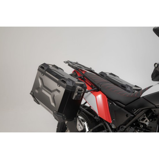 Σετ βάσεων και βαλιτσών SW-Motech TRAX ADV Yamaha Tenere 700 World Raid ασημί