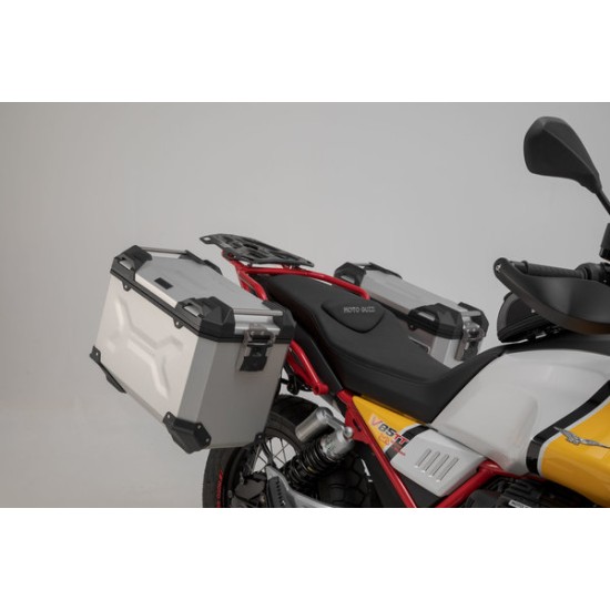Σετ βάσεων και βαλιτσών SW-Motech TRAX ADV Moto Guzzi V85 TT ασημί Σετ βάσεων και βαλιτσών SW-Motech TRAX ADV Moto Guzzi V85 TT ασημί