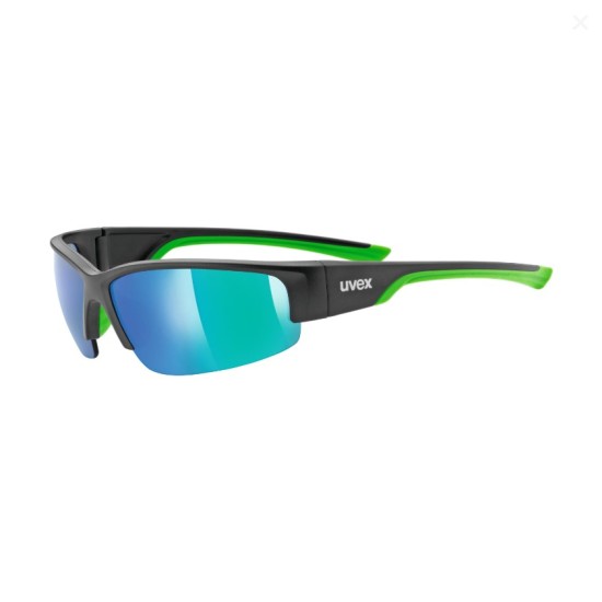 Γυαλιά UVEX Sportstyle 215 μάυρο-ματ-πράσινο Γυαλιά UVEX Sportstyle 215 μάυρο-ματ-πράσινο