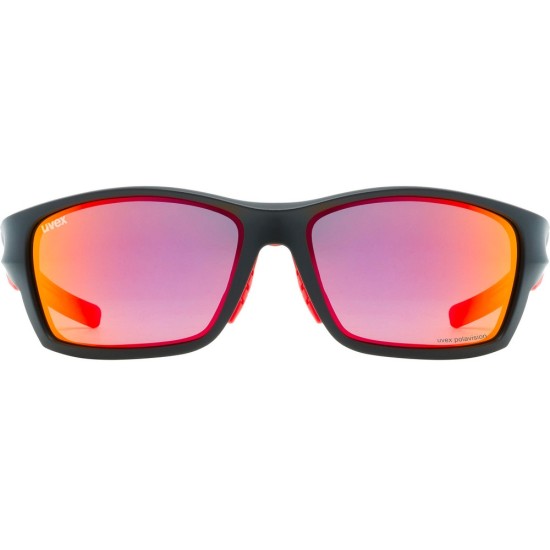 Γυαλιά UVEX Sportstyle 232 P μαύρα ματ-κόκκινα Γυαλιά UVEX Sportstyle 232 P μαύρα ματ-κόκκινα