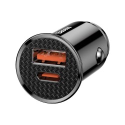 Αντάπτορας αλουμινίου Baseus USB + type C 30W 5A (fast charge)