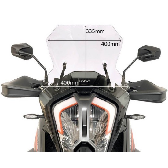 Ζελατίνα WRS Caponord KTM 1290 Super Adventure S/R 21- διάφανη Ζελατίνα WRS Caponord KTM 1290 Super Adventure S/R 21- διάφανη